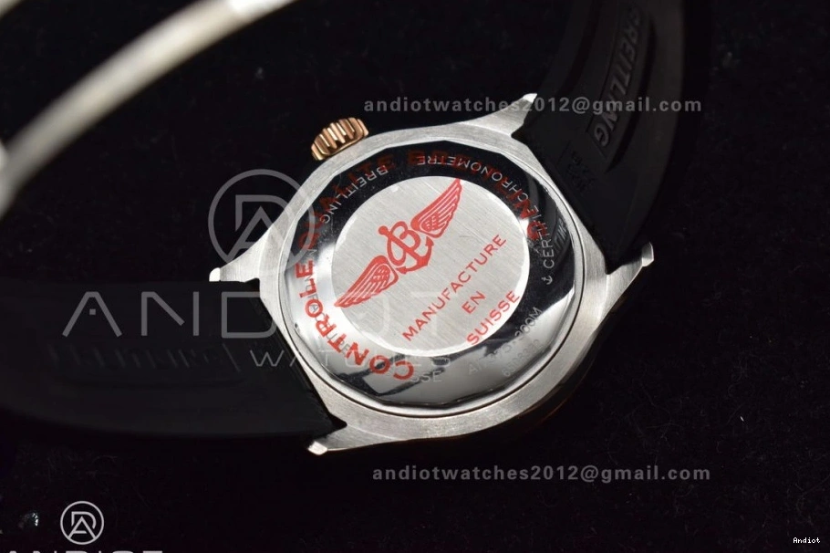 RG SuperOcean Best Strap 42 A2824 Automatic Black Rubber Edition Dial SS on Black BLSF 1:1 0211